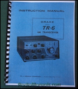 Drake TR-6 Instruction Manual: 11" X 17" Foldout Schematic